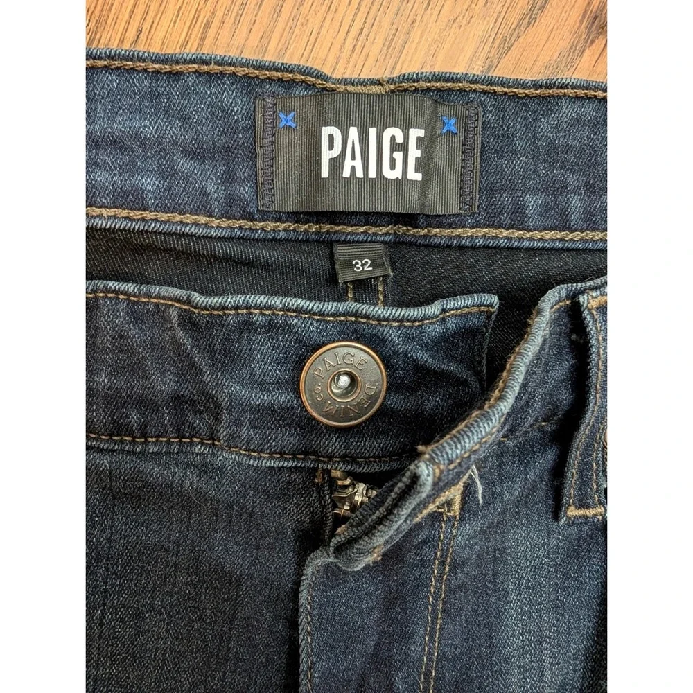 Paige Federal Slim Straight Jeans Mens 32x31 Cellar‎ Dark Wash M655521-2948